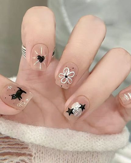Elegant Minimalist Press-On Nail Set (24pcs) (DESIGN 7359)