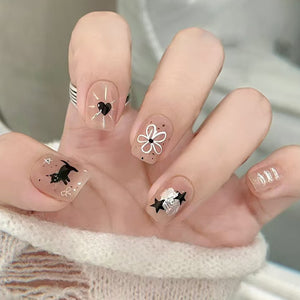Elegant Minimalist Press-On Nail Set (24pcs) (DESIGN 7359)