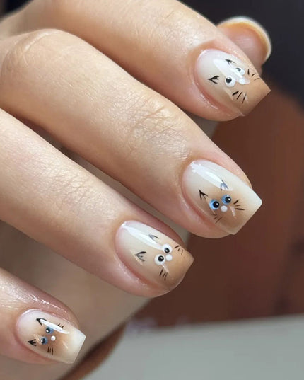 Elegant Minimalist Press-On Nail Set (24pcs) (DESIGN 7596)