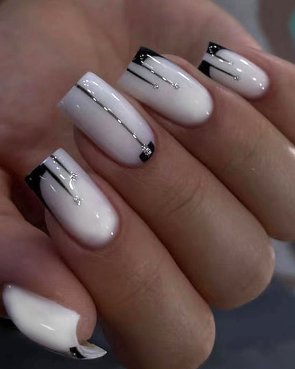 Elegant Minimalist Press-On Nail Set (24pcs) (DESIGN 7395)