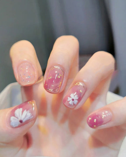 Elegant Minimalist Press-On Nail Set (24pcs) (DESIGN 7626)