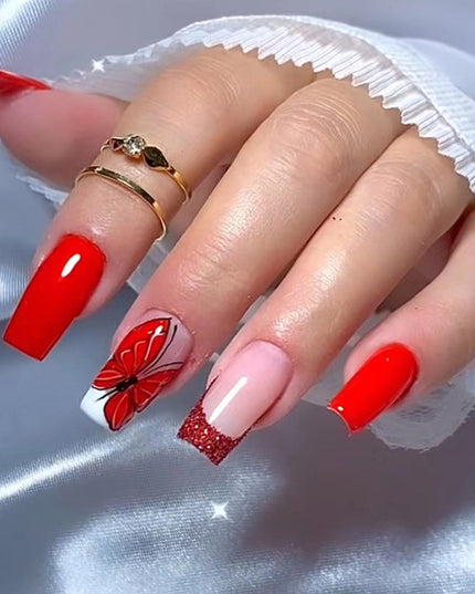 Elegant Minimalist Press-On Nail Set (24pcs) (DESIGN 7352)