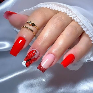 Elegant Minimalist Press-On Nail Set (24pcs) (DESIGN 7352)