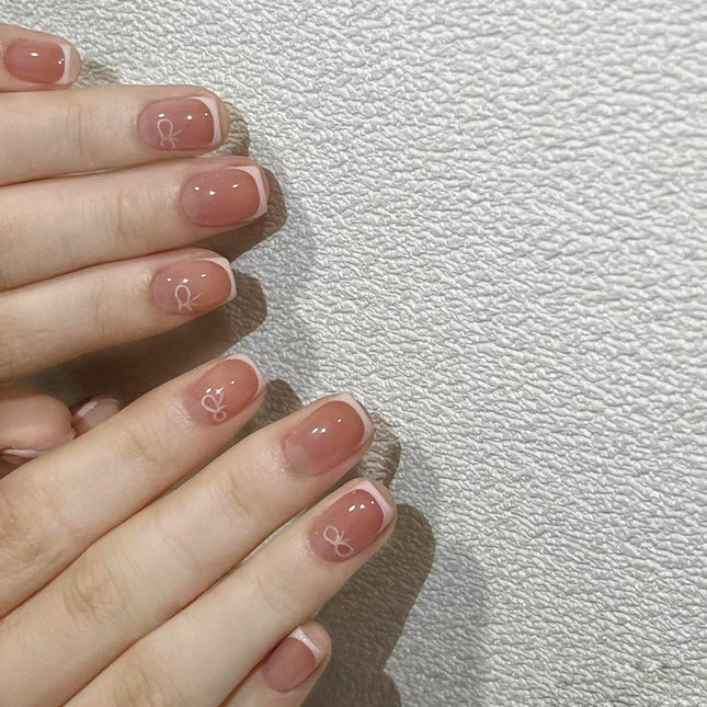 Elegant Minimalist Press-On Nail Set (24pcs) (DESIGN 7518)