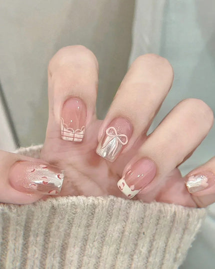 Elegant Minimalist Press-On Nail Set (24pcs) (DESIGN 7557)