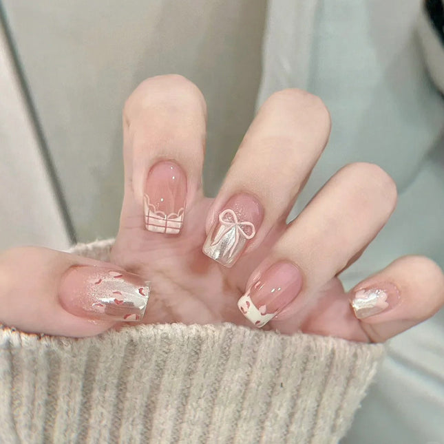 Elegant Minimalist Press-On Nail Set (24pcs) (DESIGN 7557)