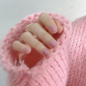 Elegant Minimalist Press-On Nail Set (24pcs) (DESIGN 7378)