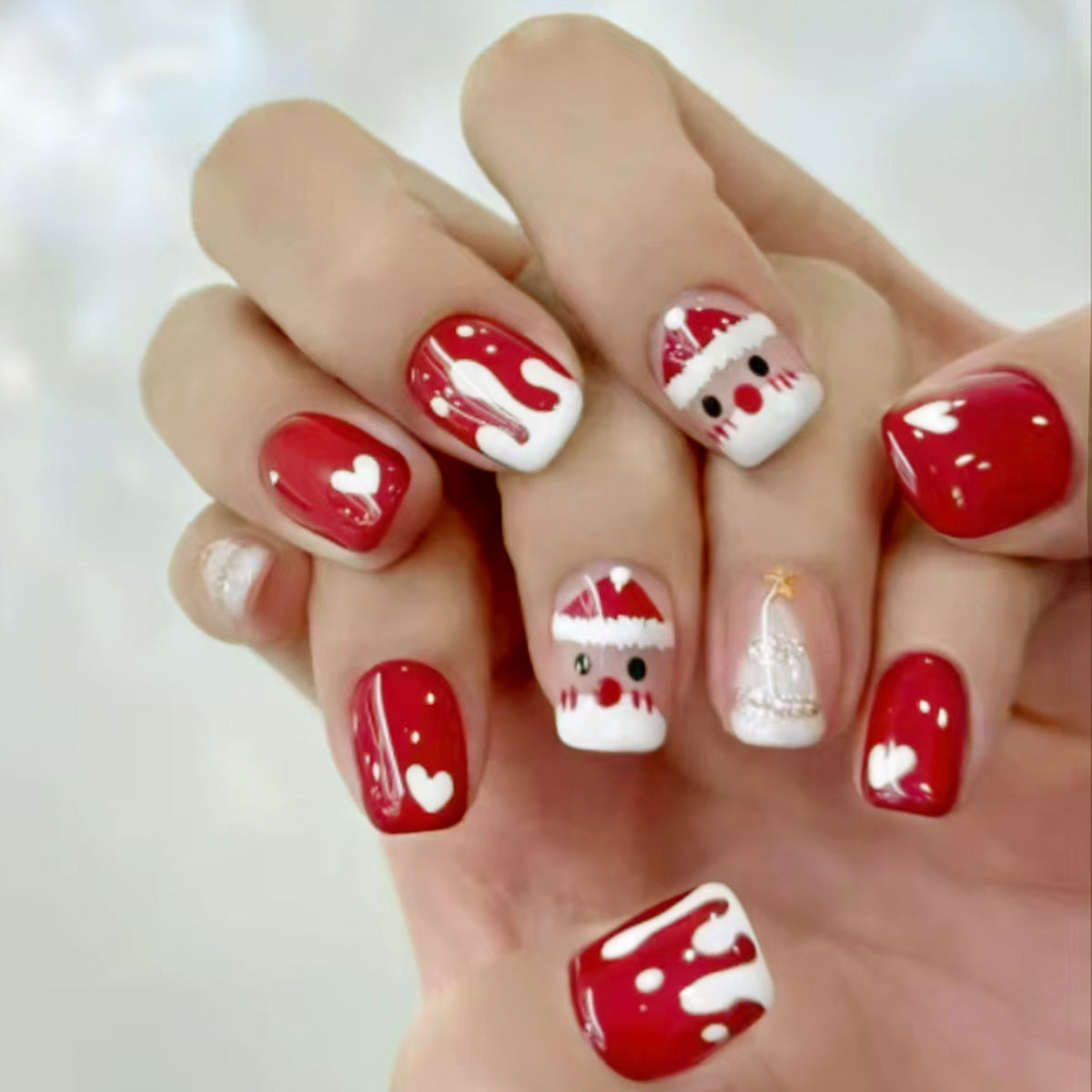 Elegant Minimalist Press-On Nail Set (24pcs) (DESIGN 7403)