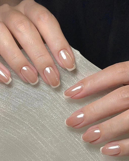 Elegant Minimalist Press-On Nail Set (24pcs) (DESIGN 7520)