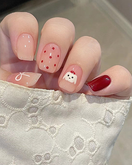 Elegant Minimalist Press-On Nail Set (24pcs) (DESIGN 7533)