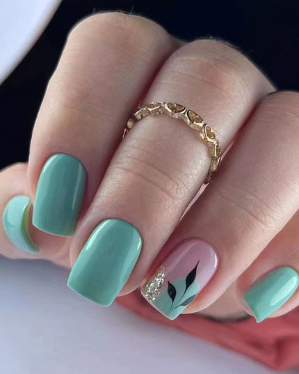 Elegant Minimalist Press-On Nail Set (24pcs) (DESIGN 7442)