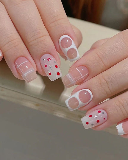 Elegant Minimalist Press-On Nail Set (24pcs) (DESIGN 7563)