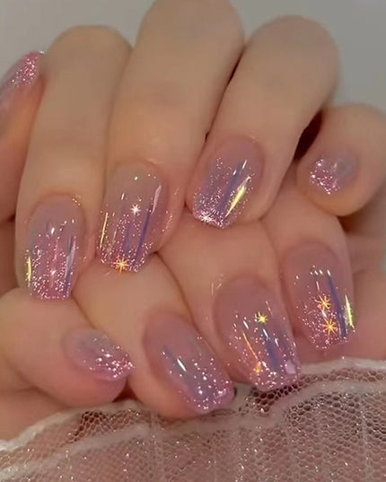 Elegant Minimalist Press-On Nail Set (24pcs) (DESIGN 7384)