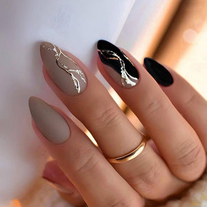 Elegant Minimalist Press-On Nail Set (24pcs) (DESIGN 7436)