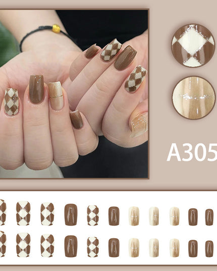 Elegant Minimalist Press-On Nail Set (24pcs) (DESIGN 7590)