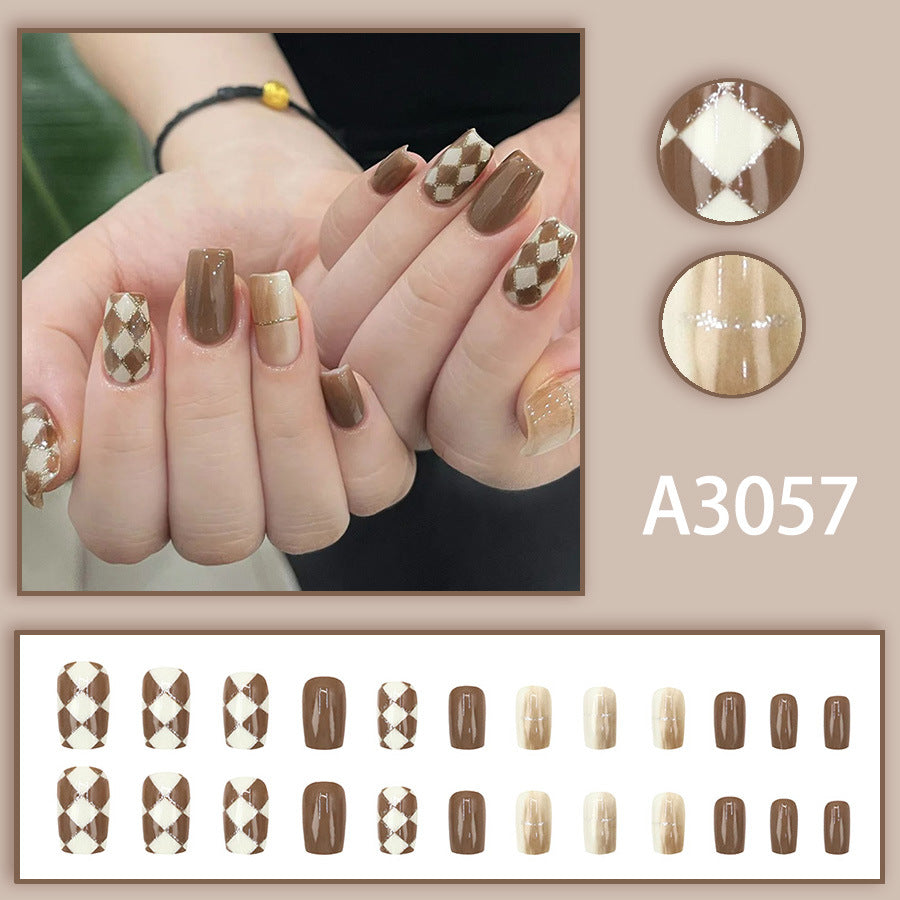 Elegant Minimalist Press-On Nail Set (24pcs) (DESIGN 7590)