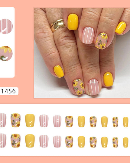 Elegant Minimalist Press-On Nail Set (24pcs) (DESIGN 7389)
