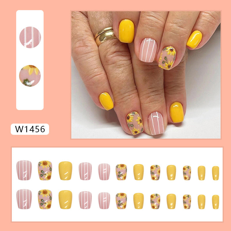 Elegant Minimalist Press-On Nail Set (24pcs) (DESIGN 7389)