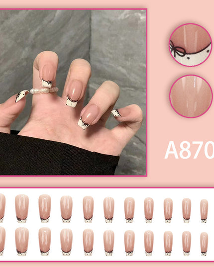 Elegant Minimalist Press-On Nail Set (24pcs) (DESIGN 7519)