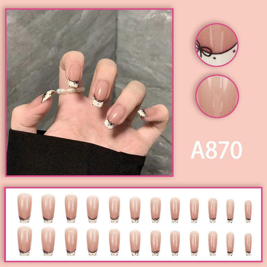 Elegant Minimalist Press-On Nail Set (24pcs) (DESIGN 7519)