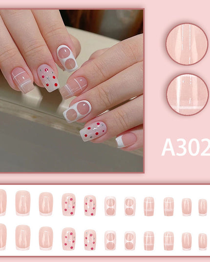 Elegant Minimalist Press-On Nail Set (24pcs) (DESIGN 7563)