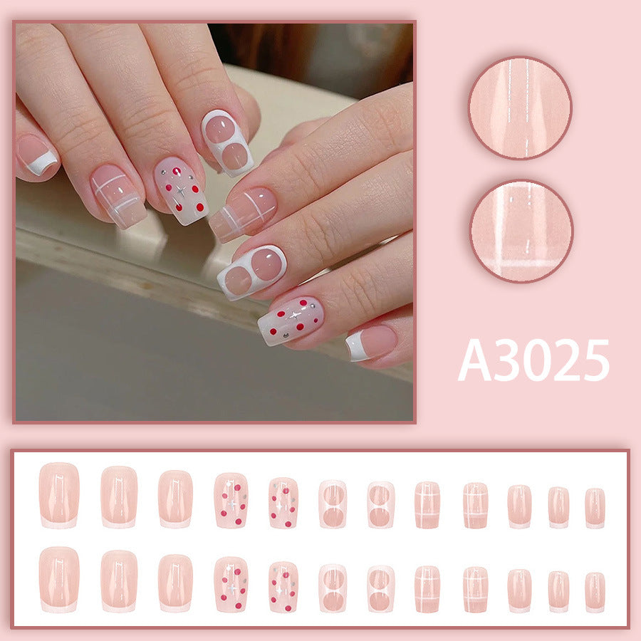 Elegant Minimalist Press-On Nail Set (24pcs) (DESIGN 7563)