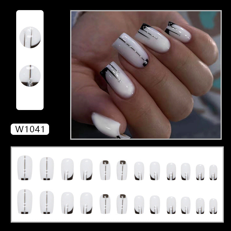 Elegant Minimalist Press-On Nail Set (24pcs) (DESIGN 7395)