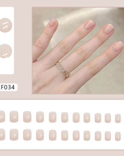 Elegant Minimalist Press-On Nail Set (24pcs) (DESIGN 7467)