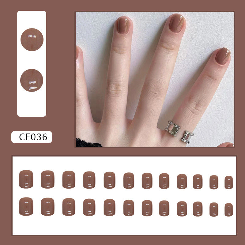 Elegant Minimalist Press-On Nail Set (24pcs) (DESIGN 7379)