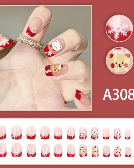 Elegant Minimalist Press-On Nail Set (24pcs) (DESIGN 7618)