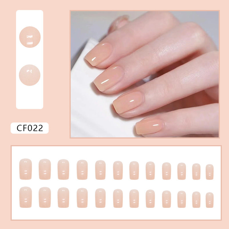 Elegant Minimalist Press-On Nail Set (24pcs) (DESIGN 7376)
