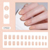 Elegant Minimalist Press-On Nail Set (24pcs) (DESIGN 7376)