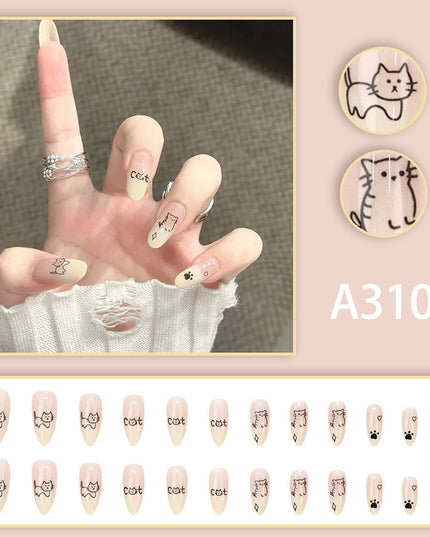 Elegant Minimalist Press-On Nail Set (24pcs) (DESIGN 7629)