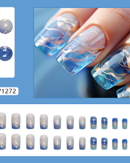 Elegant Minimalist Press-On Nail Set (24pcs) (DESIGN 7430)