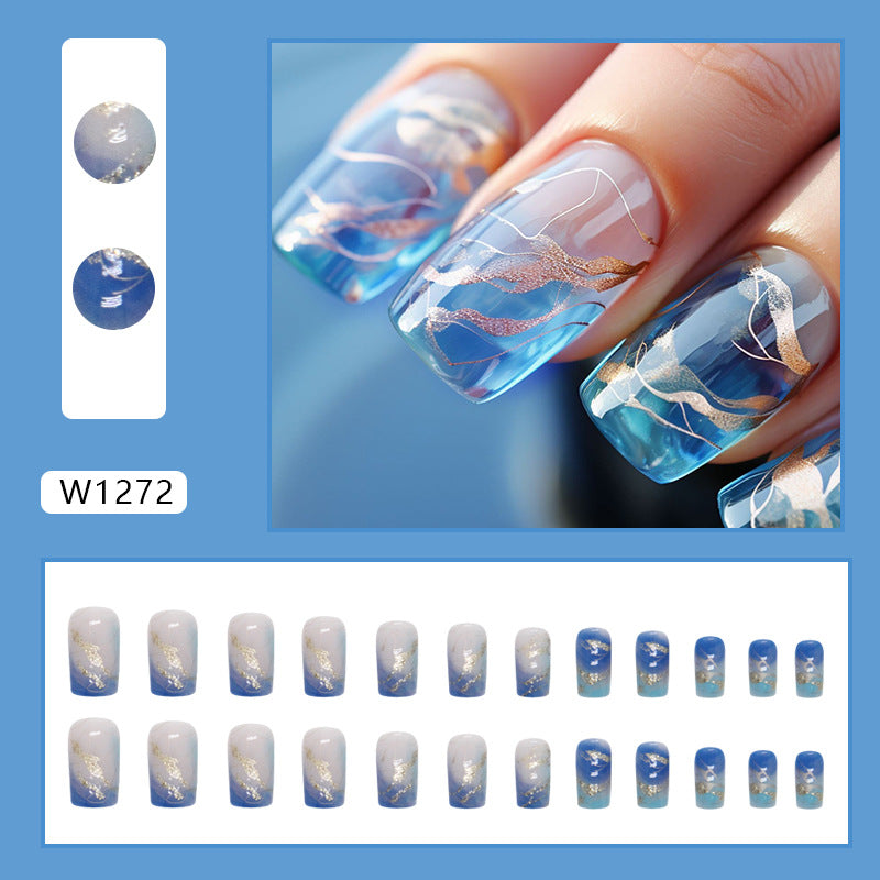 Elegant Minimalist Press-On Nail Set (24pcs) (DESIGN 7430)
