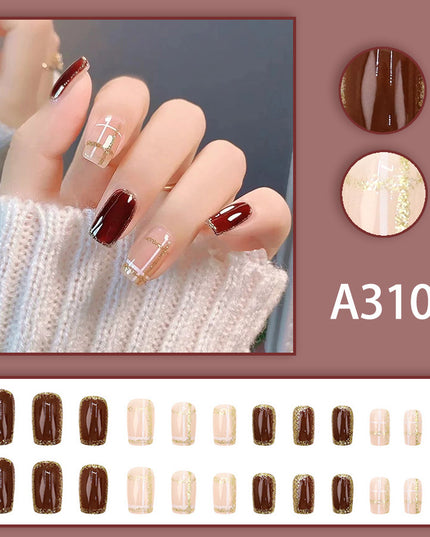 Elegant Minimalist Press-On Nail Set (24pcs) (DESIGN 7628)
