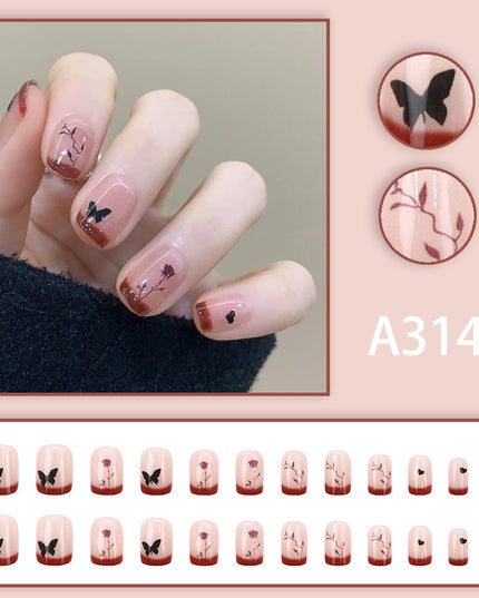 Elegant Minimalist Press-On Nail Set (24pcs) (DESIGN 7661)
