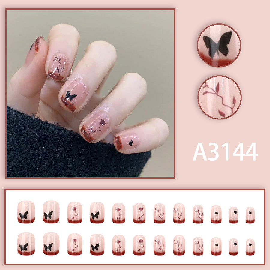 Elegant Minimalist Press-On Nail Set (24pcs) (DESIGN 7661)
