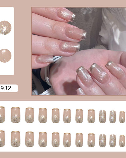 Elegant Minimalist Press-On Nail Set (24pcs) (DESIGN 7402)