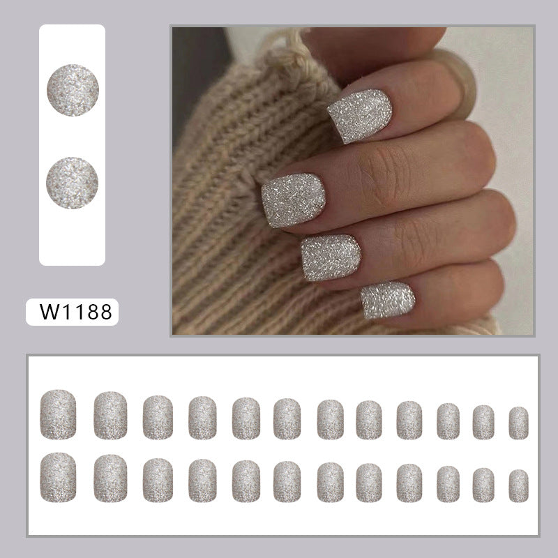 Elegant Minimalist Press-On Nail Set (24pcs) (DESIGN 7393)