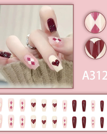 Elegant Minimalist Press-On Nail Set (24pcs) (DESIGN 7645)