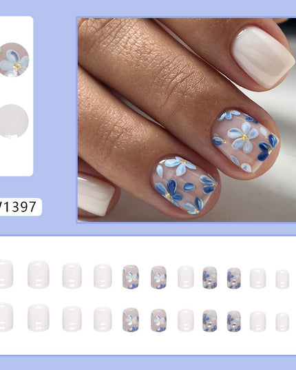 Elegant Minimalist Press-On Nail Set (24pcs) (DESIGN 7349)