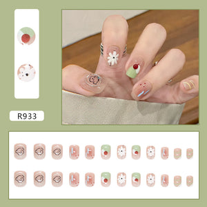 Elegant Minimalist Press-On Nail Set (24pcs) (DESIGN 7446)