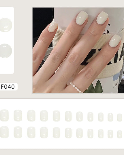 Elegant Minimalist Press-On Nail Set (24pcs) (DESIGN 7380)
