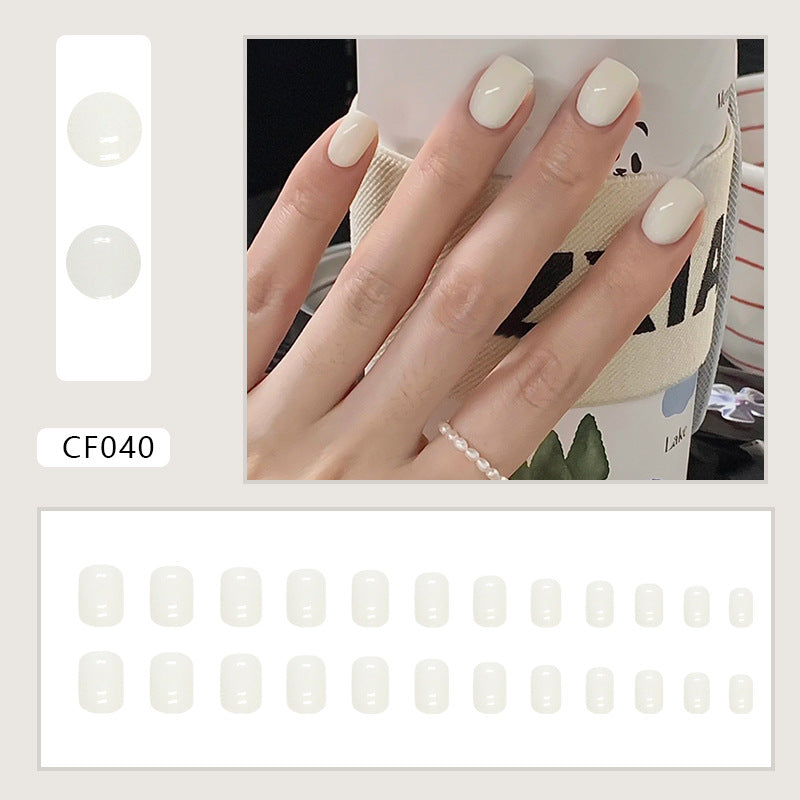 Elegant Minimalist Press-On Nail Set (24pcs) (DESIGN 7380)