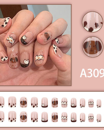 Elegant Minimalist Press-On Nail Set (24pcs) (DESIGN 7619)