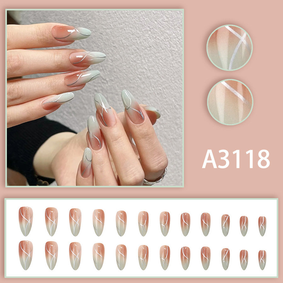 Elegant Minimalist Press-On Nail Set (24pcs) (DESIGN 7641)