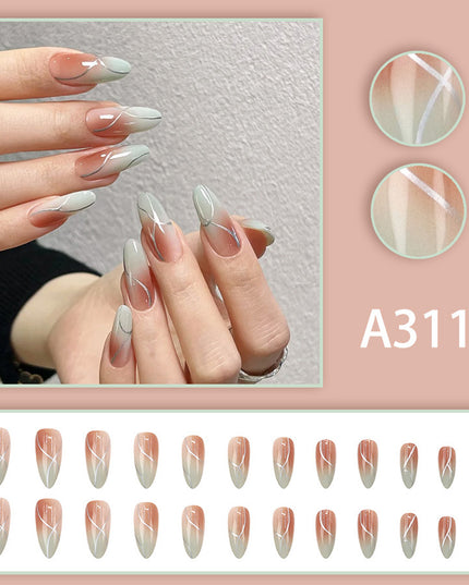 Elegant Minimalist Press-On Nail Set (24pcs) (DESIGN 7641)