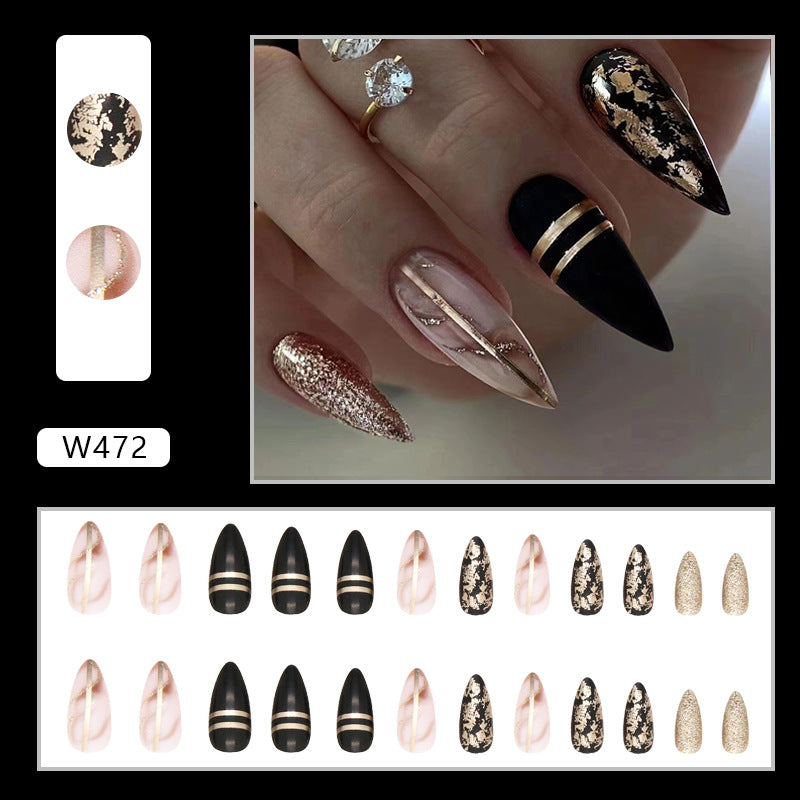 Elegant Minimalist Press-On Nail Set (24pcs) (DESIGN 7475)
