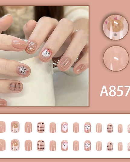 Elegant Minimalist Press-On Nail Set (24pcs) (DESIGN 7509)